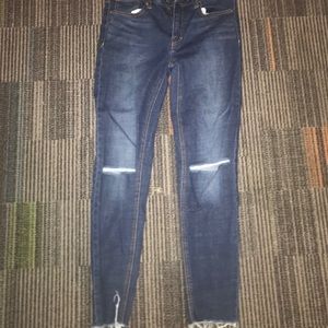 Trendy Cropped Skinny Jeans